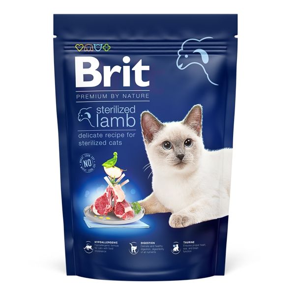 Brit Premium by Nature Cat Sterilized Lamb, 800 g 800 imagine 2022