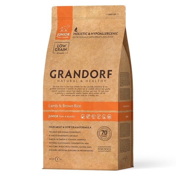 Grandorf Dog, Lamb & Brown Rice, Junior, 1 kg