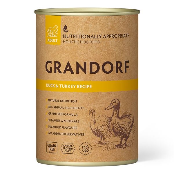 Grandorf Dog, Duck & Turkey, 400 g