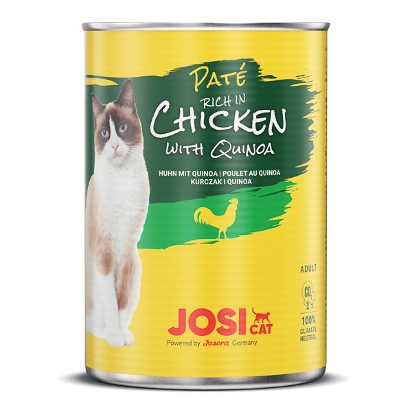 JosiCat Paté Chicken with Quinoa, 400 g (pate) imagine 2022