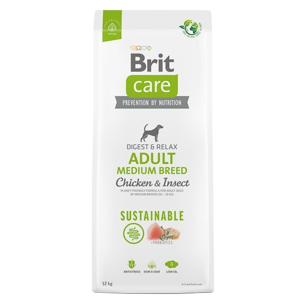 Brit Care Dog Sustainable Adult Medium Breed, 12 kg