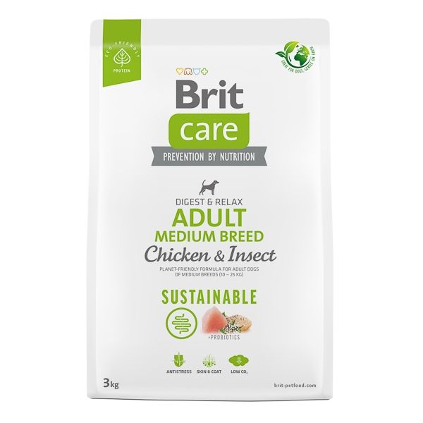 Brit Care Dog Sustainable Adult Medium Breed, 3 Kg