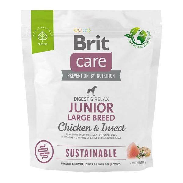 Brit Care Dog Sustainable Junior Large Breed, 1 kg Hrana Uscata Caini 2023-09-29