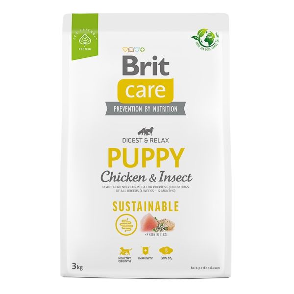 Brit Care Dog Sustainable Puppy, 3 kg Hrana Uscata Caini 2023-09-29