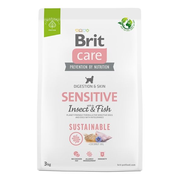 Brit Care Dog Sustainable Sensitive, 3 kg Hrana Uscata Caini 2023-09-29