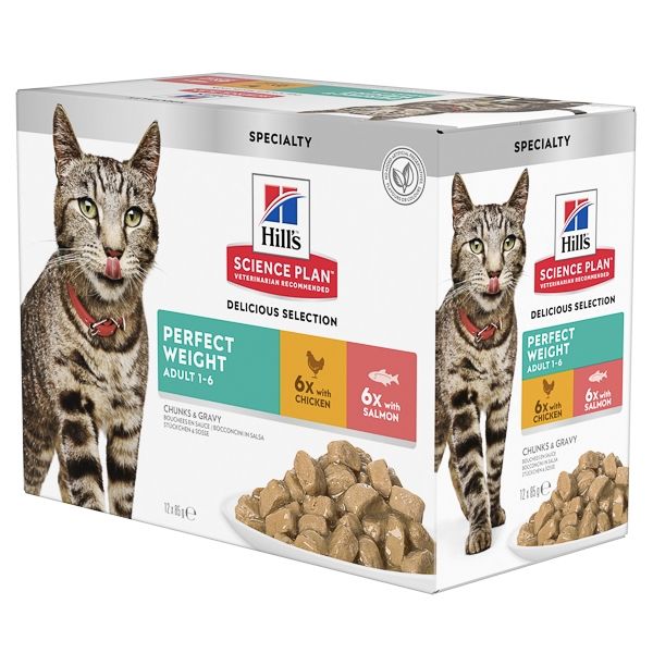 Hill’s SP Feline Adult Perfect Weight, 12×85 g 12x85
