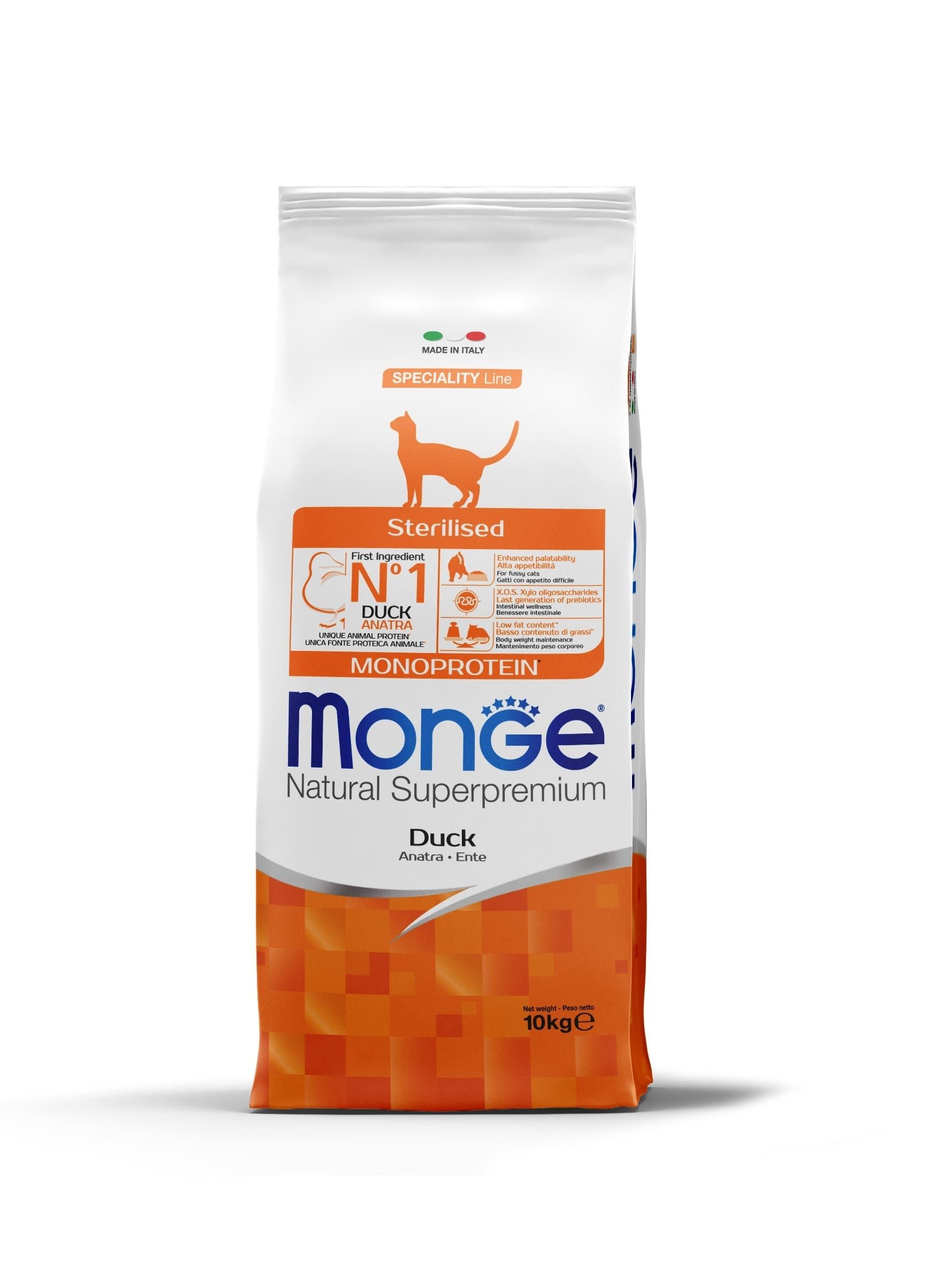Monge Cat Natural Monoprotein, Sterilised, rata, 10 kg