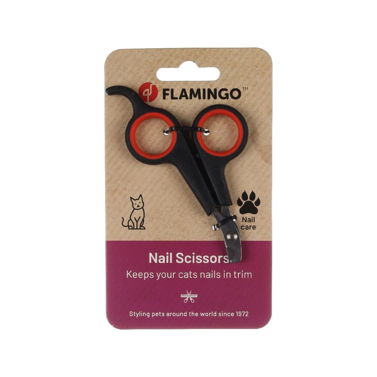 Flamingo Foarfeca pentru Unghii Pisica, 11.8 cm