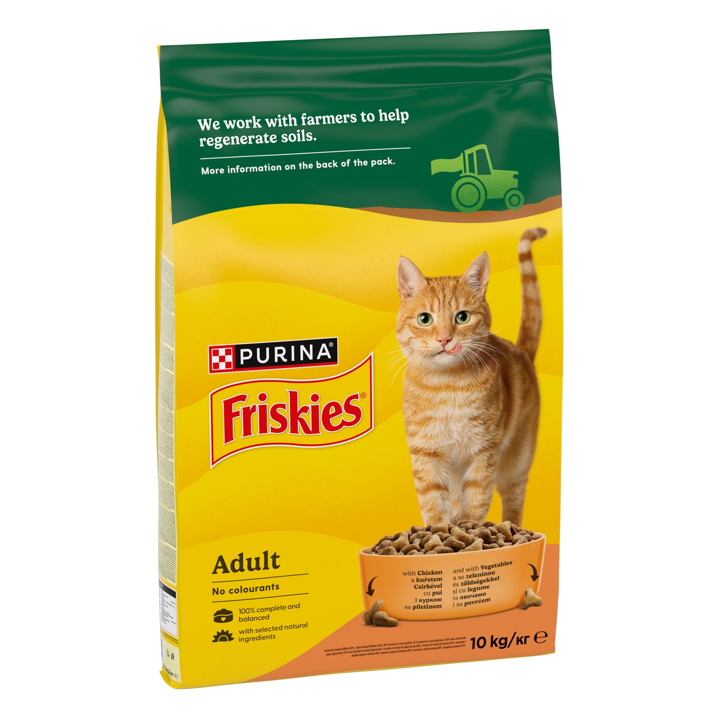 FRISKIES Cat, Adult, Pisica, Pui si Legume, 10 kg