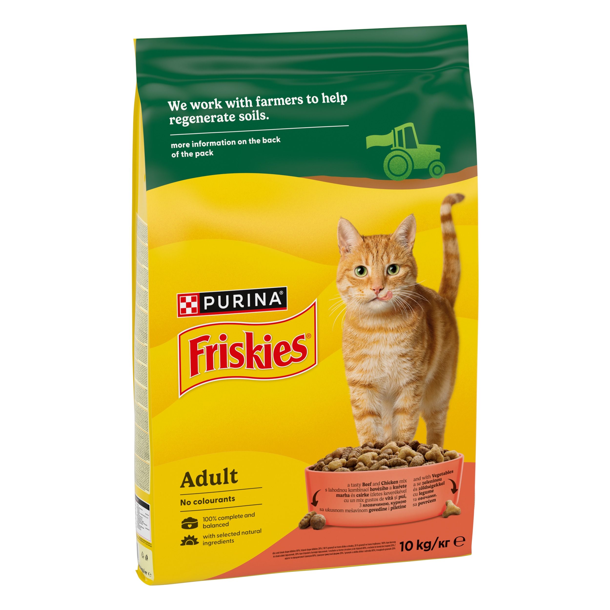 FRISKIES Cat, Adult, Pisica, Vita, Pui si Legume, 10 kg