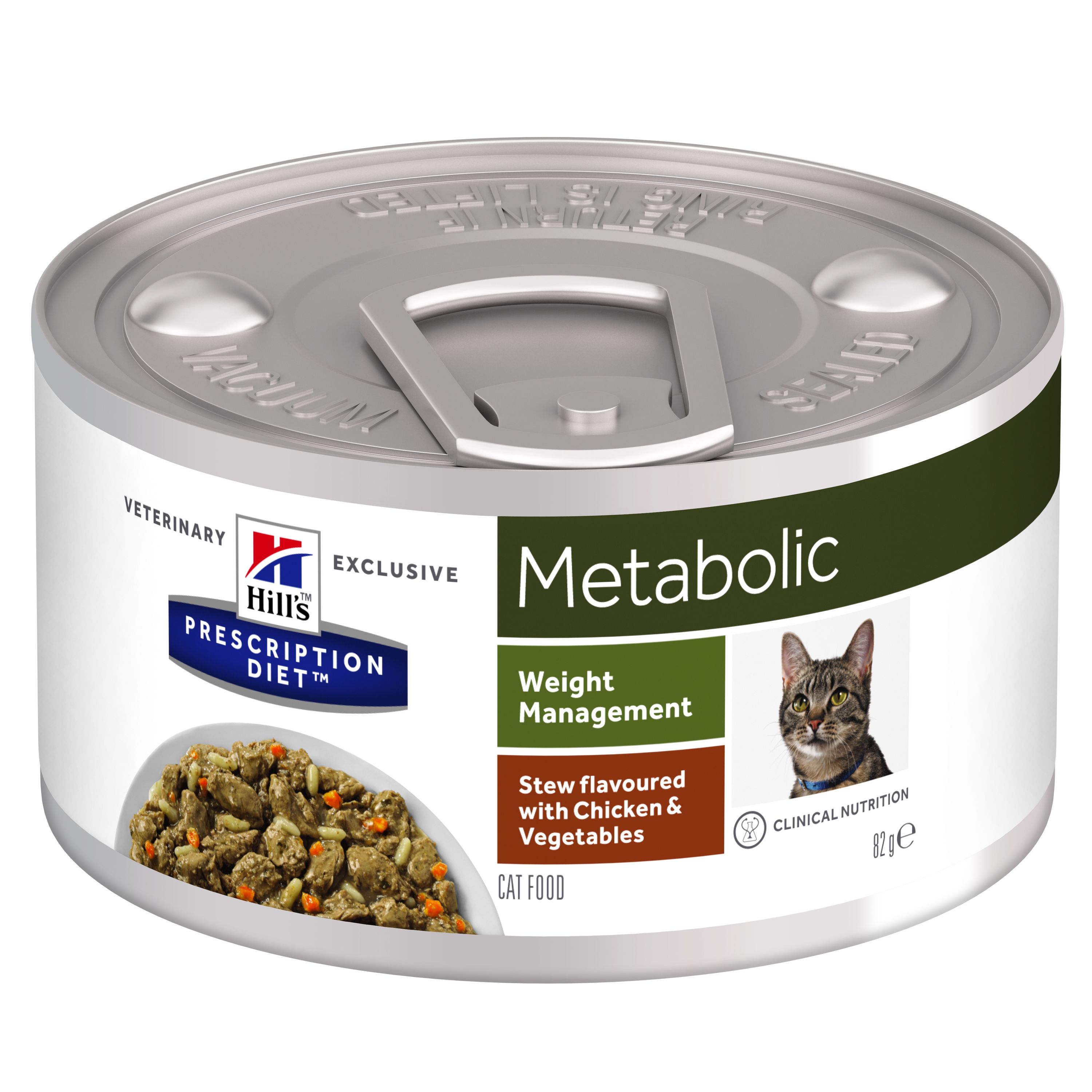 Hill’s PD Feline Metabolic Chicken and Vegetable Stew, 82 g and