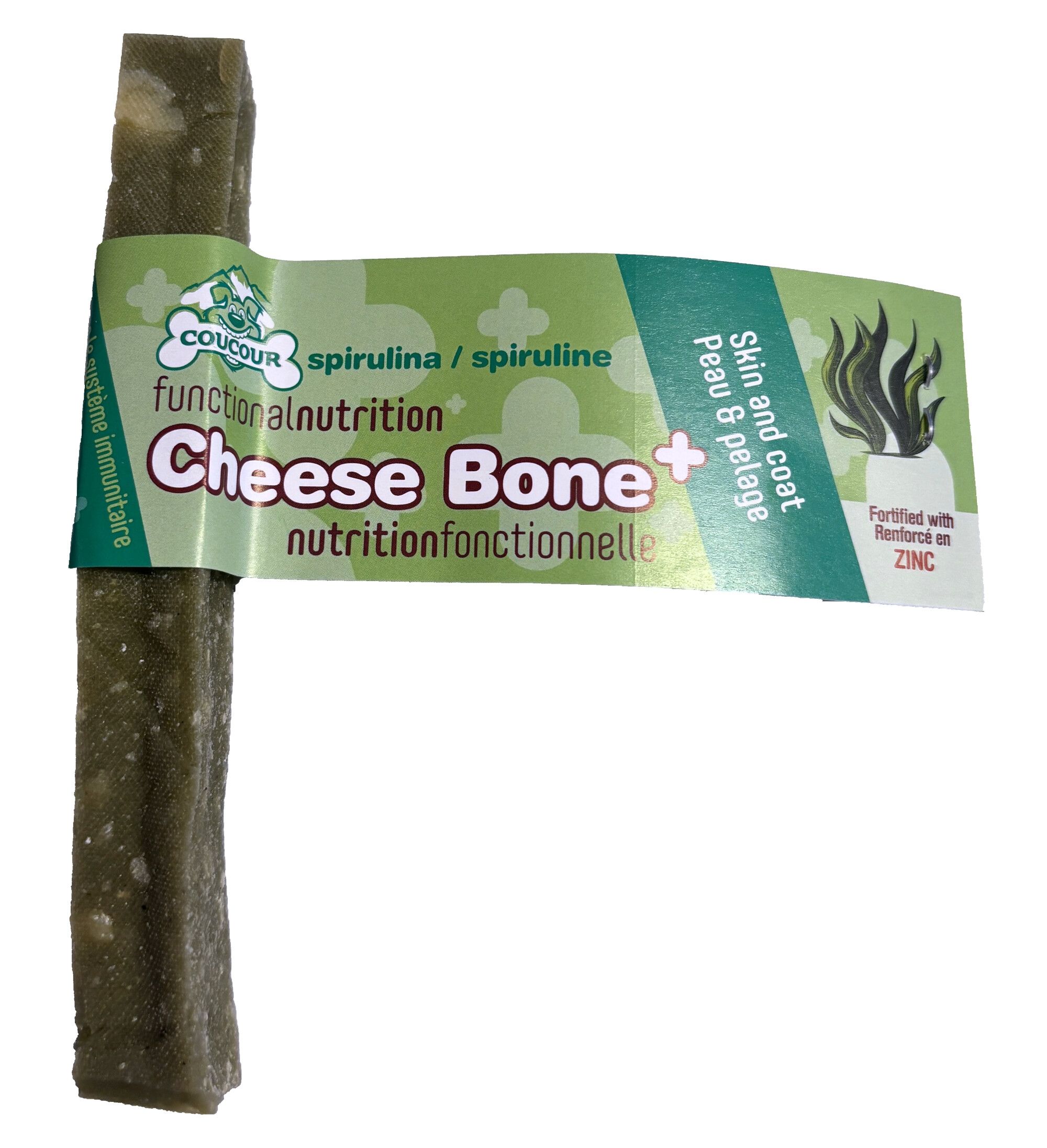 Coucour Recompensa Tare pentru Caini, Branza de Himalaya, Spirulina, M, 80 g