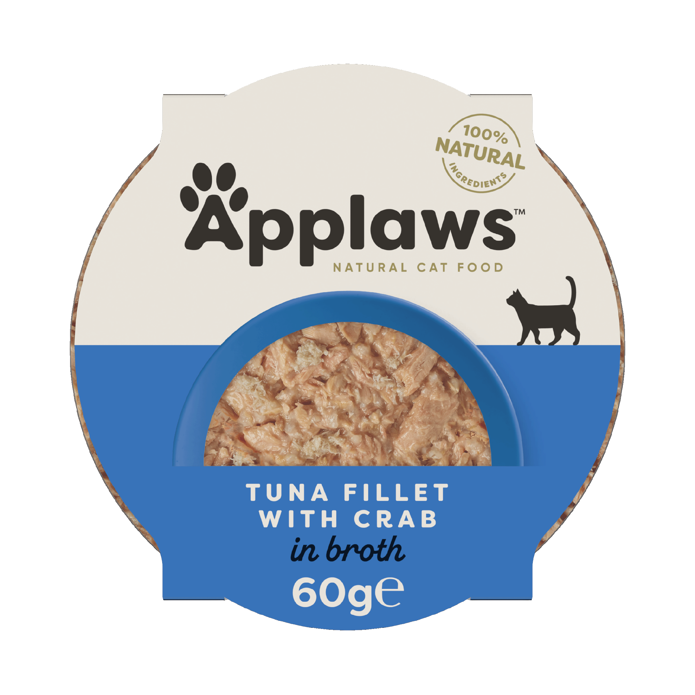 Applaws Succulent Tuna Fillet with Crab, 60 g