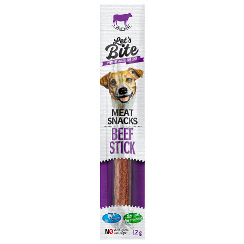Brit Let’s Bite Meat Snacks Beef Stick, 12 g
