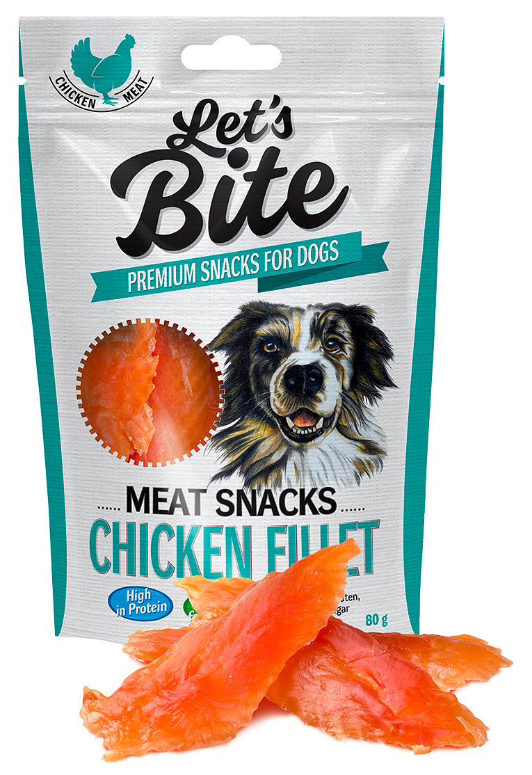 Brit Let’s Bite Meat Snacks Chicken Fillet, 80 g