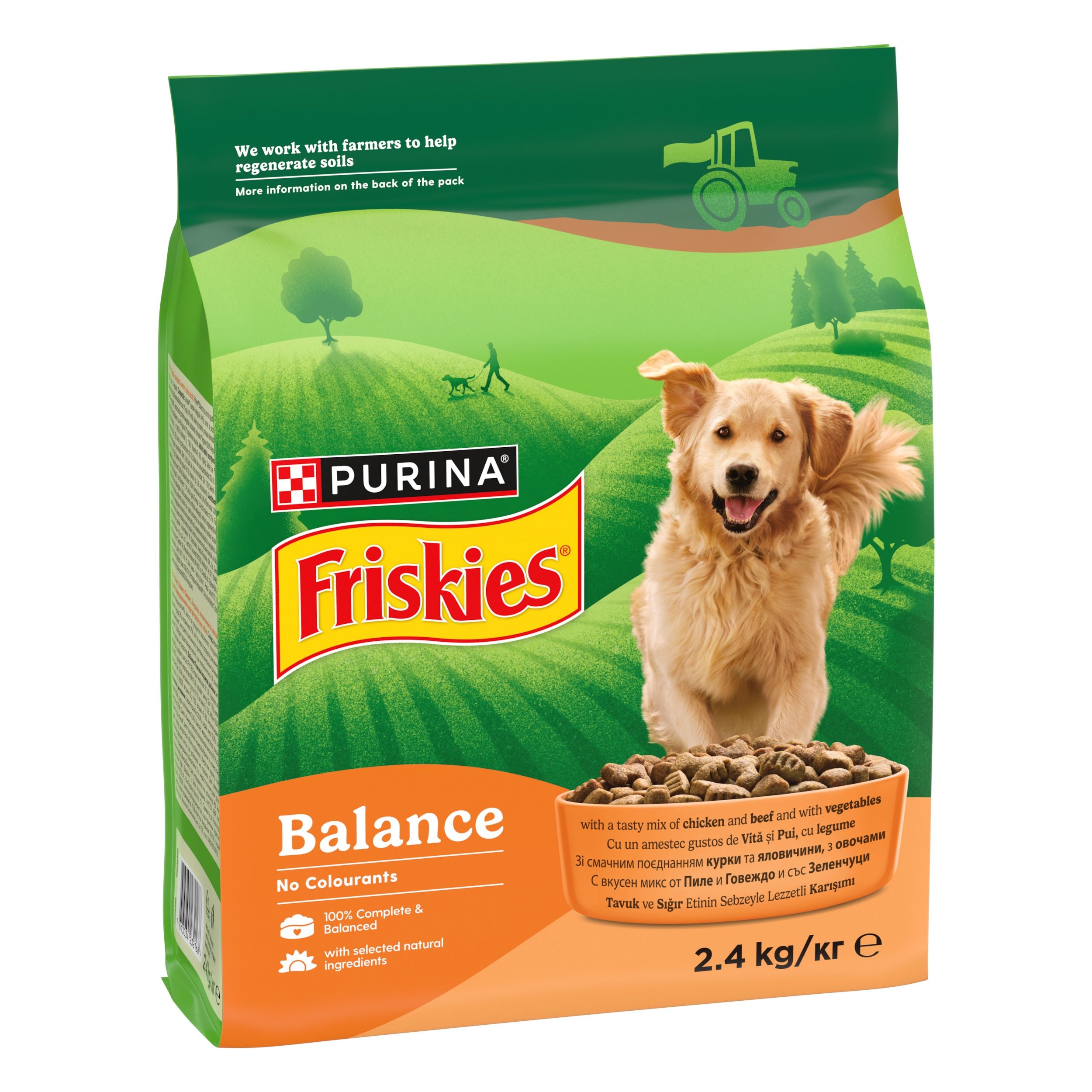 FRISKIES Dog, Adult, Caini Balance, 2.4 kg