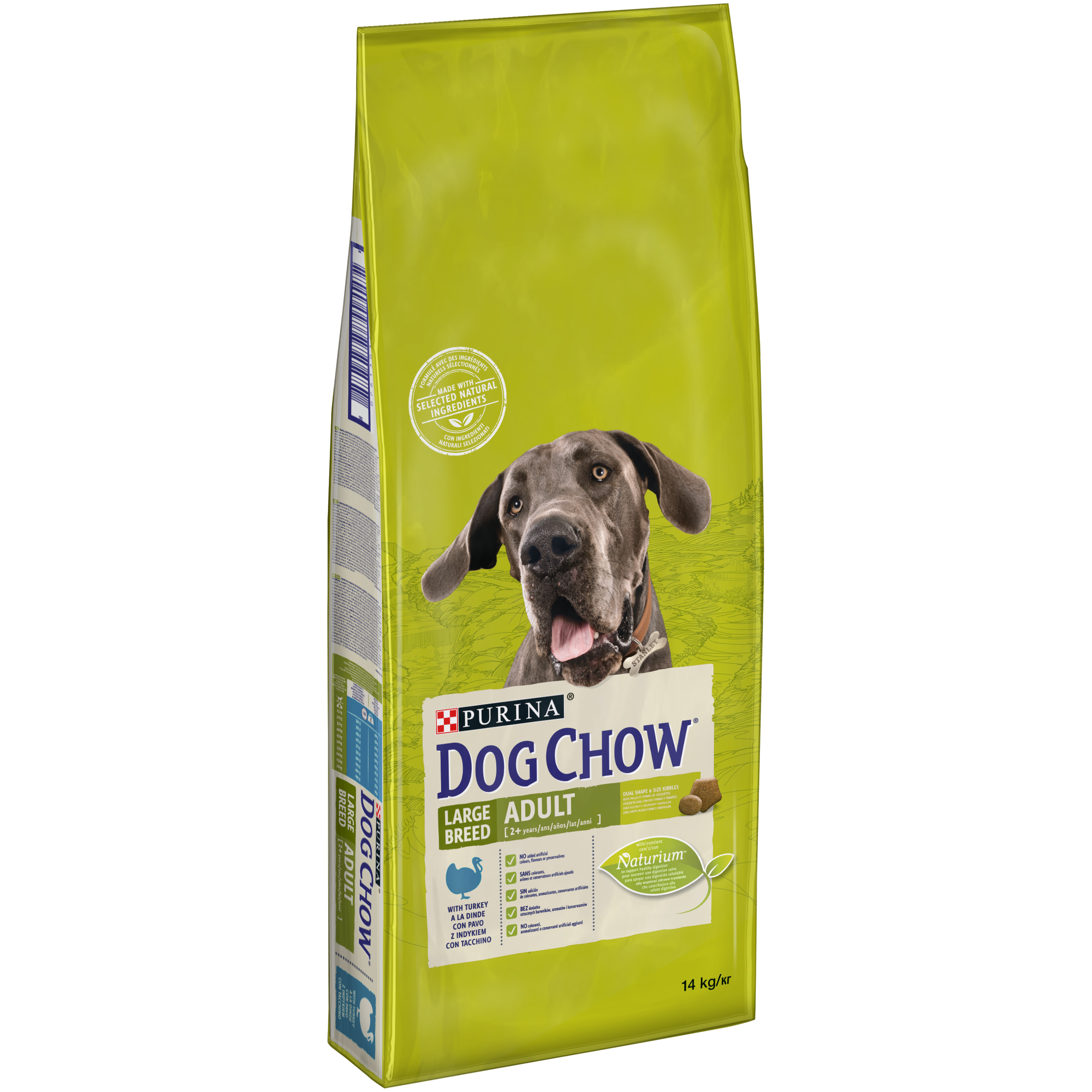 DOG CHOW Adult, Talie Mare, Curcan, 14 kg Adult