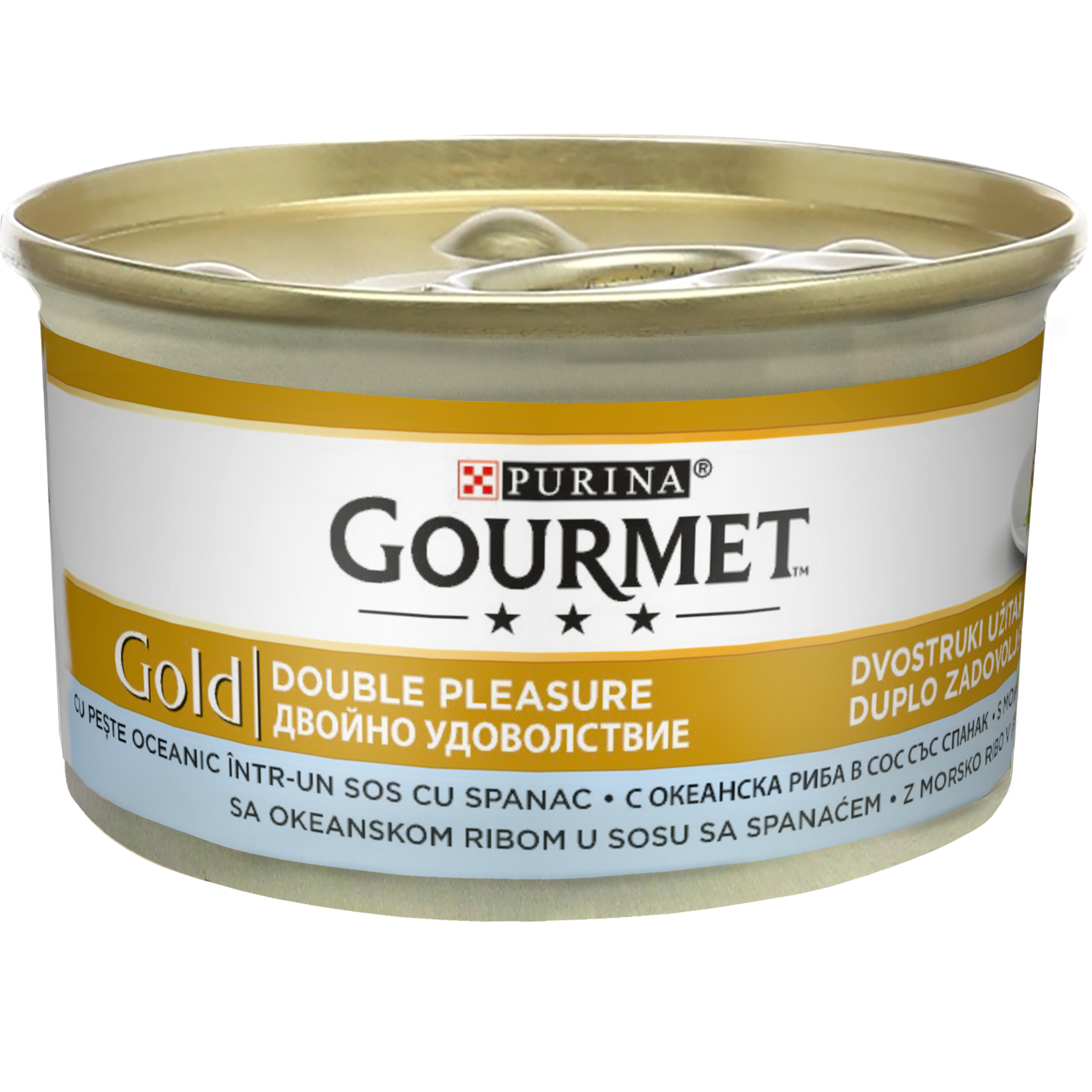 Gourmet Gold Double Pleasure Peste Oceanic si Spanac, 85 g Double imagine 2022