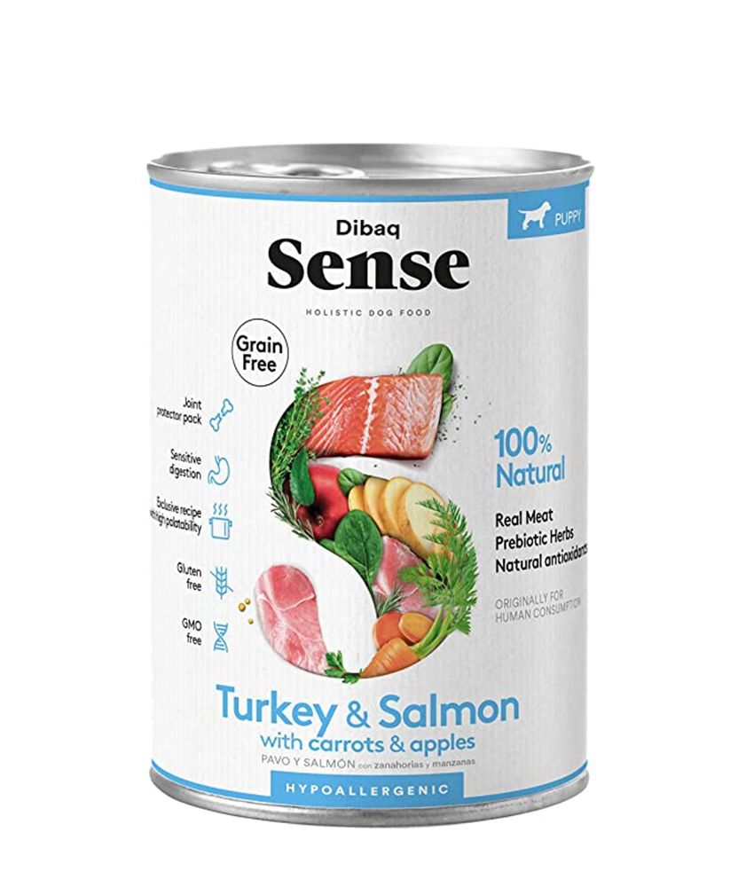 Dibaq Sense Turkey & Salmon, Puppy, 380 g 380 imagine 2022