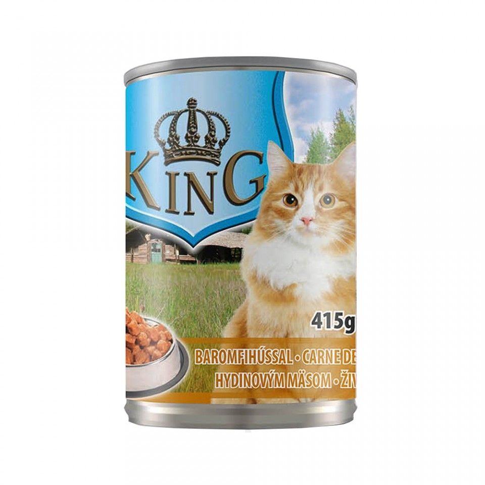 King Cat, carne de pasare, 415 g 415 imagine 2022