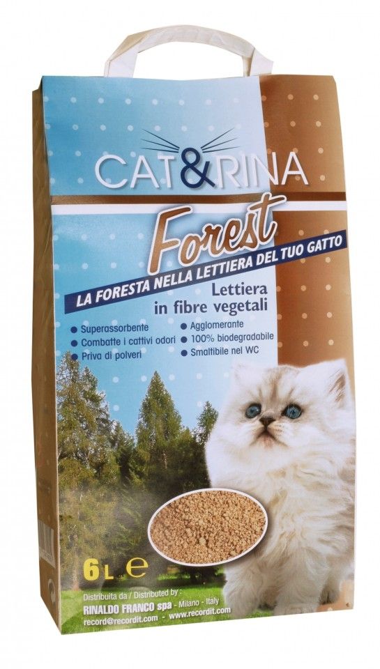 Asternut Igienic Vegetal, Cat&Rina Forest, 6 L