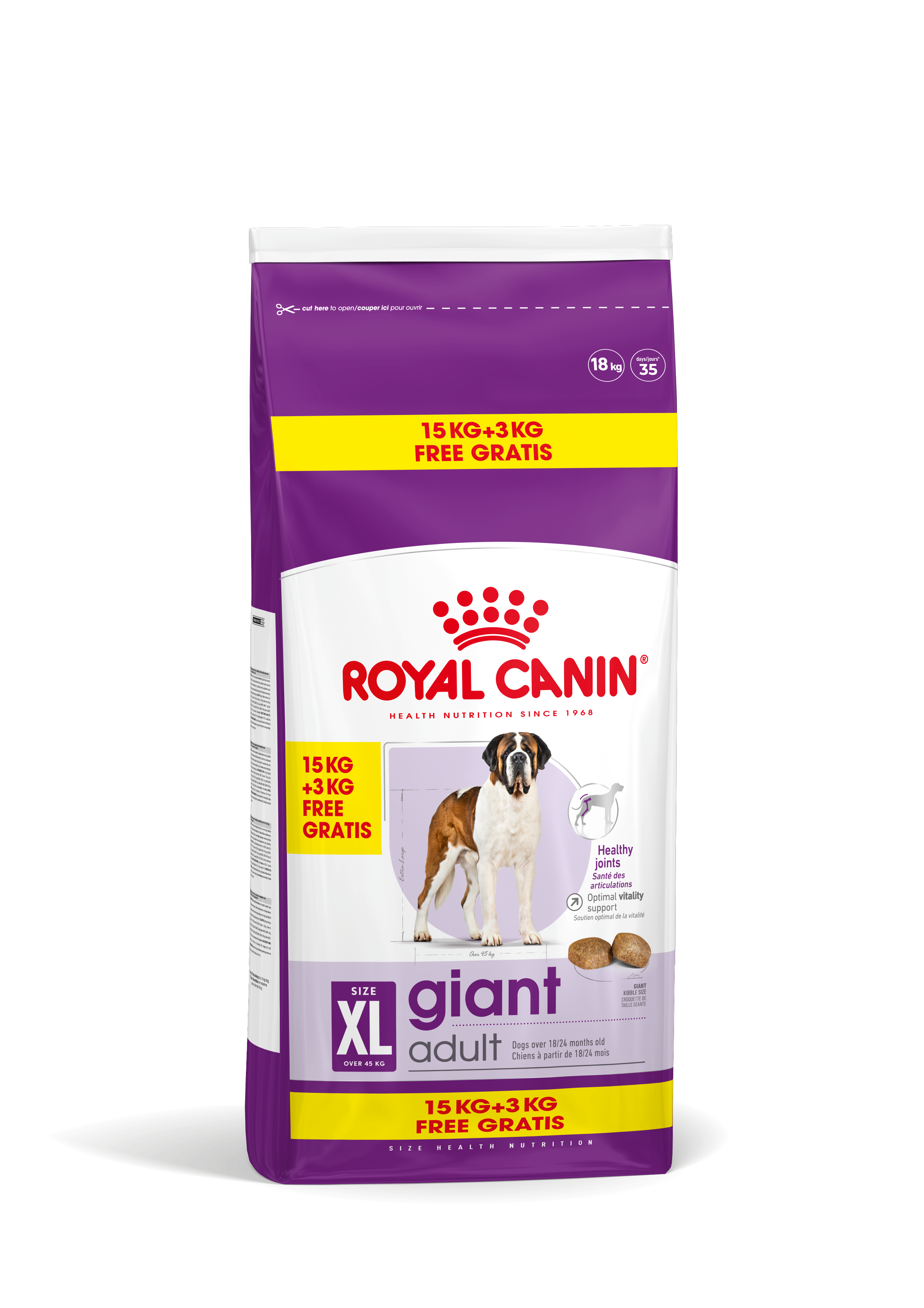 Royal Canin Giant Adult hrana uscata caine, 15+3 kg