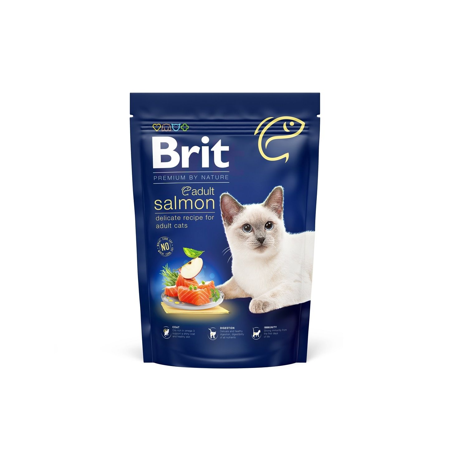Brit Premium by Nature Cat Adult Salmon, 800 g