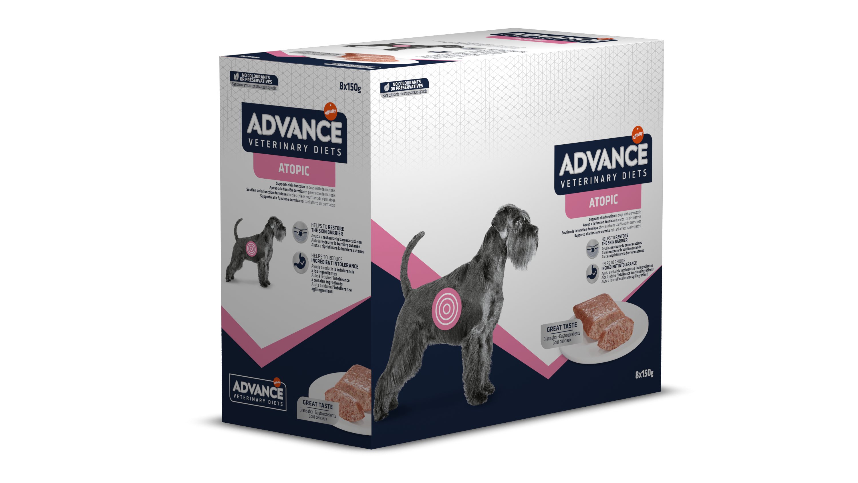 Advance Diets Dog Atopic Derma Care, 8×150 g 8x150 imagine 2022