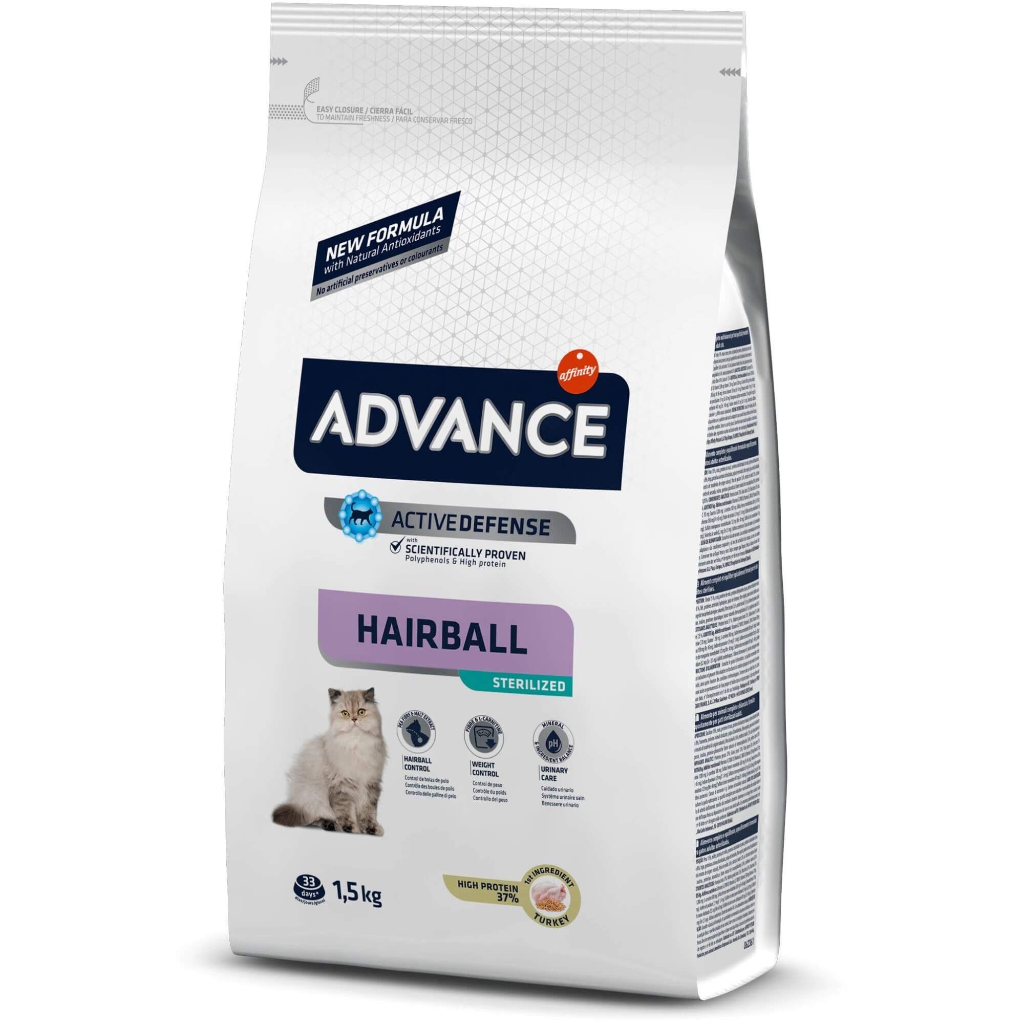 Advance Cat Sterilised Hairball, 1.5 Kg