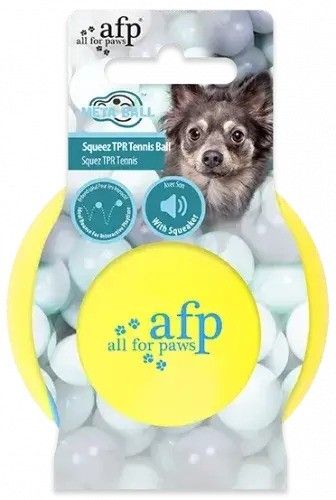 All For Paws, Jucarie Meta Ball-TPR Tennis Ball pentru caini