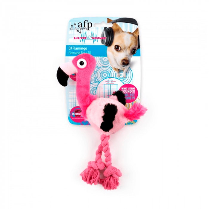 All For Paws, Jucarie Ultrasonic DJ Flamingo S/ 27x22x9 cm