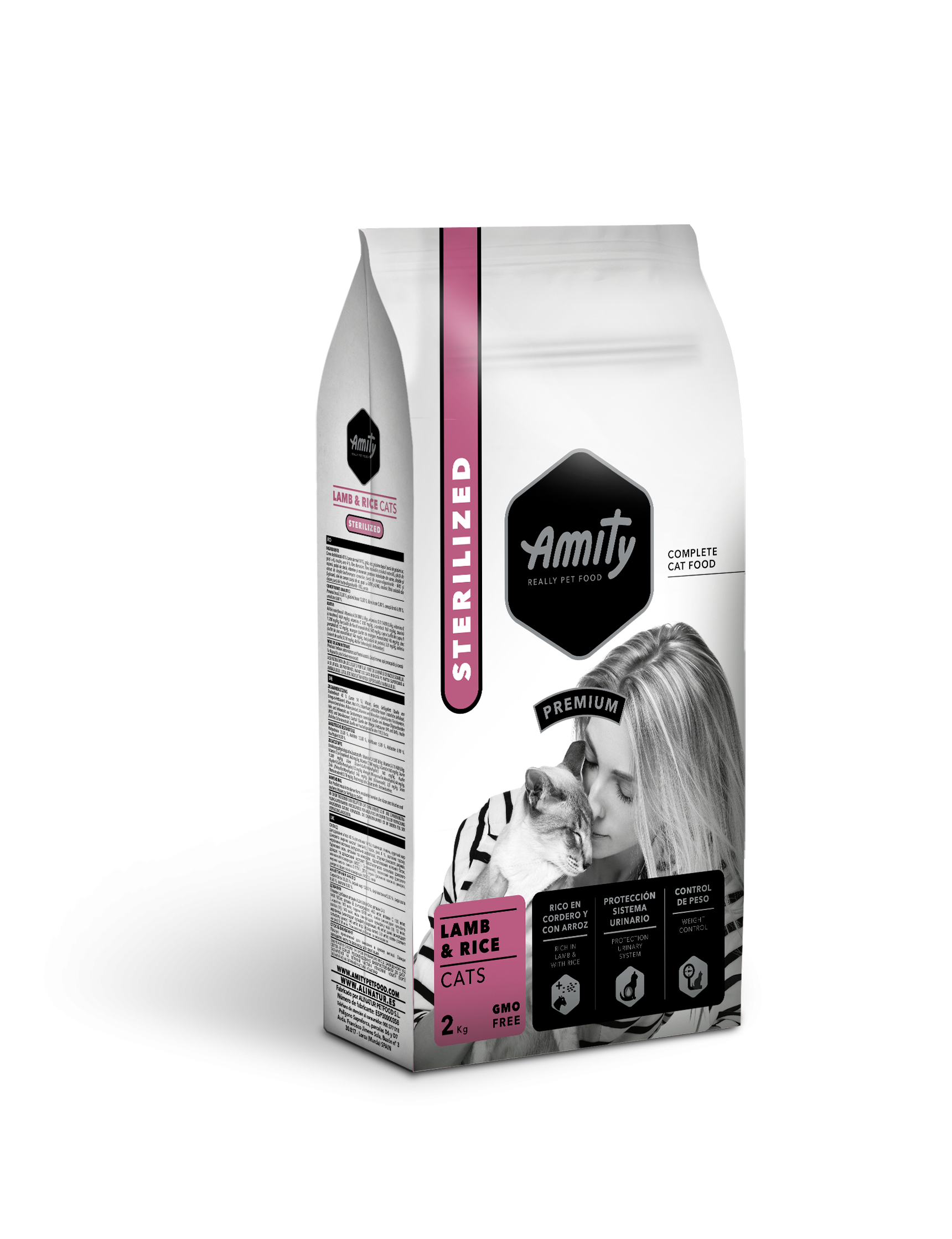 Hrana Uscata Pisici, Amity Premium Cats, Adult Sterilised, Miel si Orez, 1.5 kg
