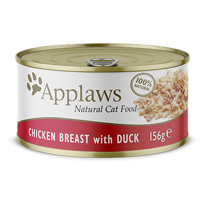Applaws Chicken Breast with Duck, conserva, 156 g