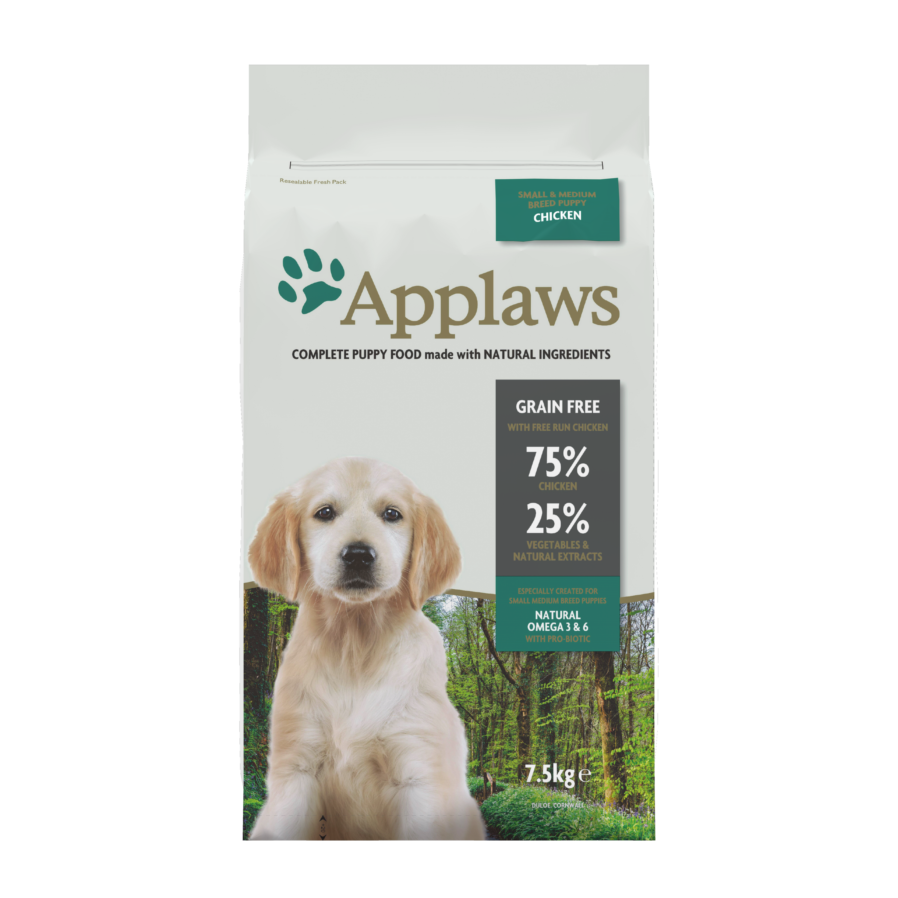 Applaws Dog Junior Mini & Mediu Cu Pui, 7.5 kg