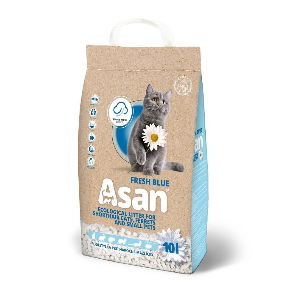 Asternut Ecologic Asan Cat Fresh Blue 10 L Asan