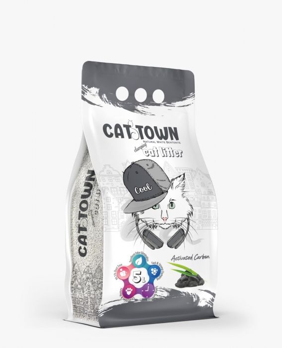 Asternut Igienic Cat Town Carbon Activ pentru Pisici, 5 L