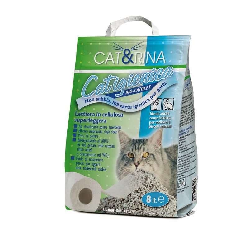 Asternut Igienic Celuloza, Cat&Rina, 8 L Asternut