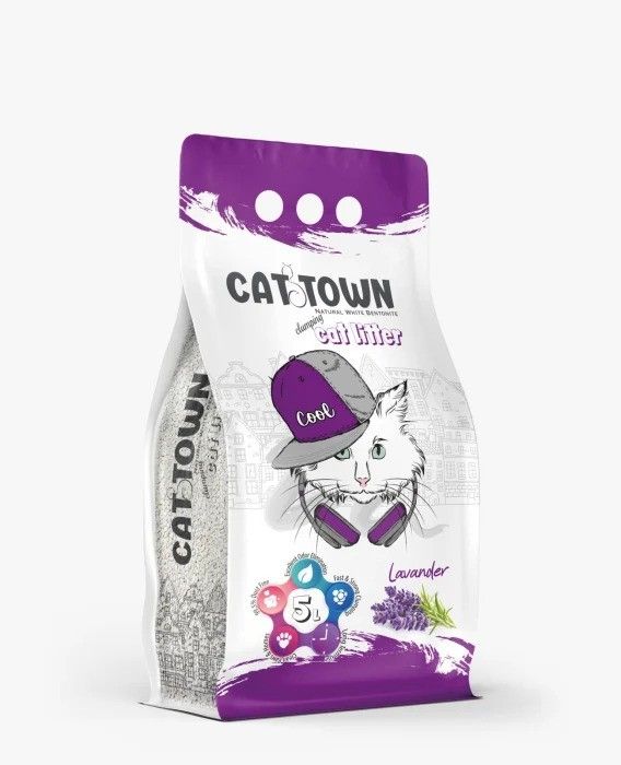 Asternut Igienic Cat Town Lavanda pentru Pisici, 5 L