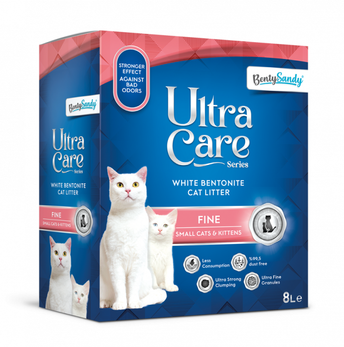 Asternut Igienic Ultra Care Fine Kittens si Pisici, 8 L