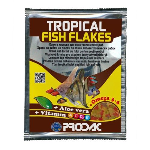 Hrana pentru pesti, Prodac Tropical Fish Flakes, 12 g