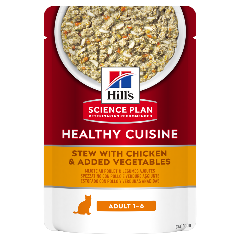 Hill’s SP Feline Adult Chicken & Vegetables Stew, 80 g Adult