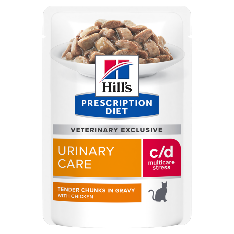 Hill’s PD Feline C/D Urinary Stress with Chicken, 85 g Diete veterinare Pisici 2023-09-26