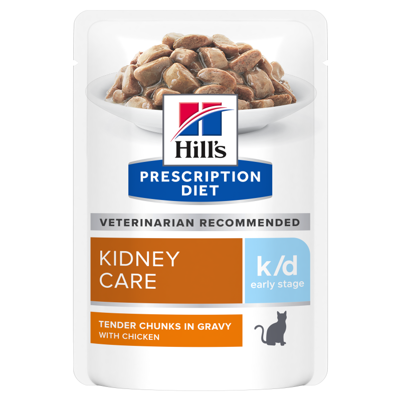 Hill\'s Prescription Diet Feline K/D Early Stage Chicken, 85 g (Plic)