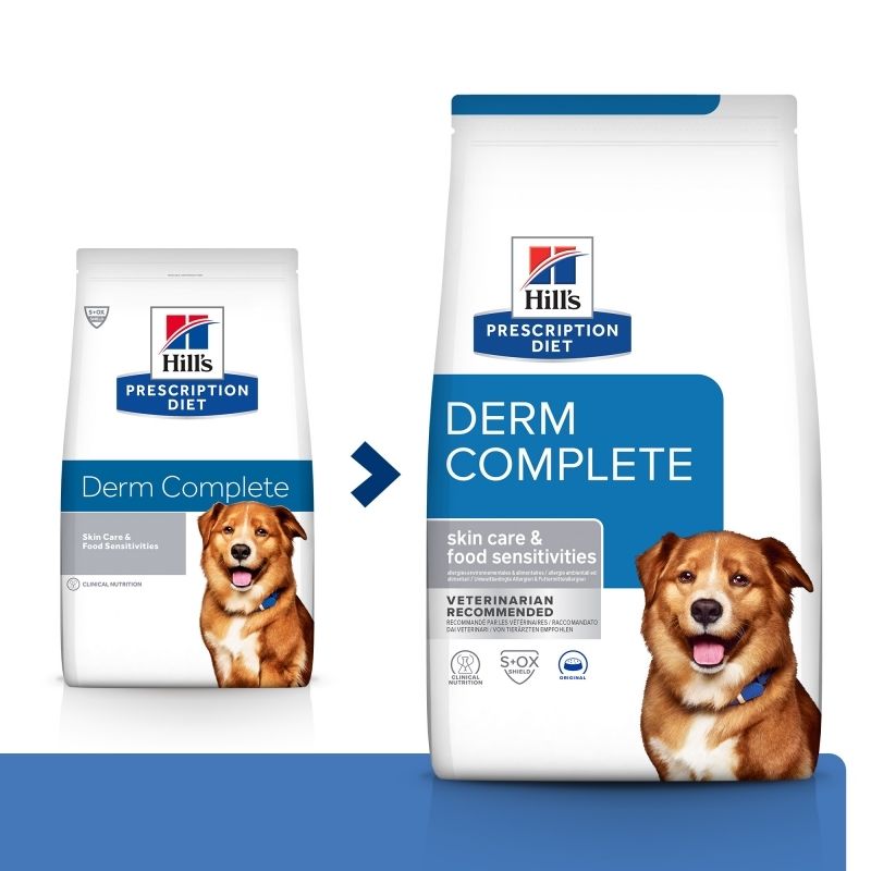 Hill’s PD Canine Derm Complete, 12 kg Câini
