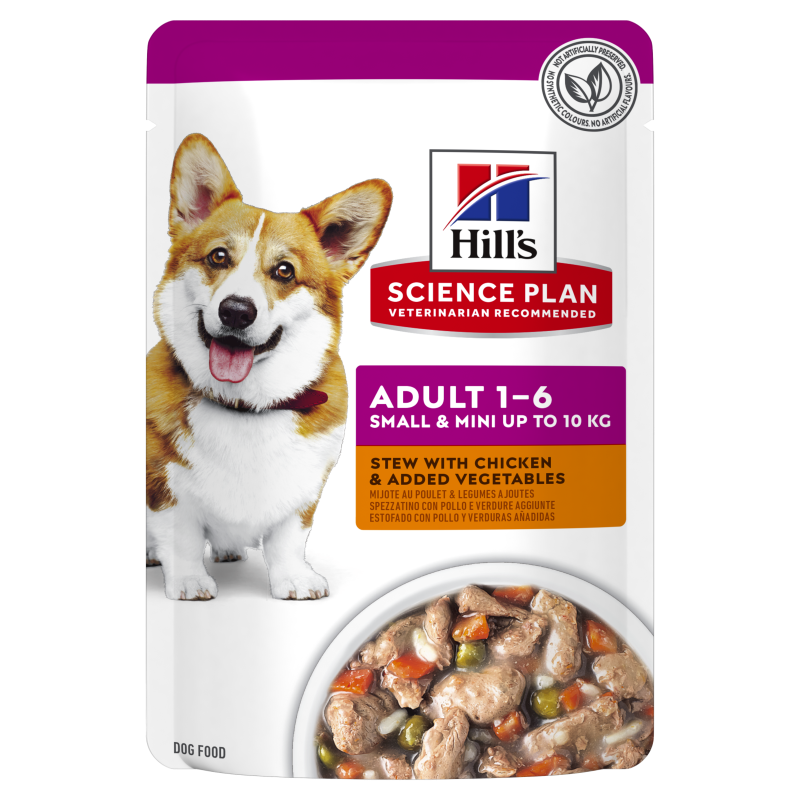 Hill’s SP Canine Adult S&M Chicken & Vegetables Stew, 80 g (S+M)