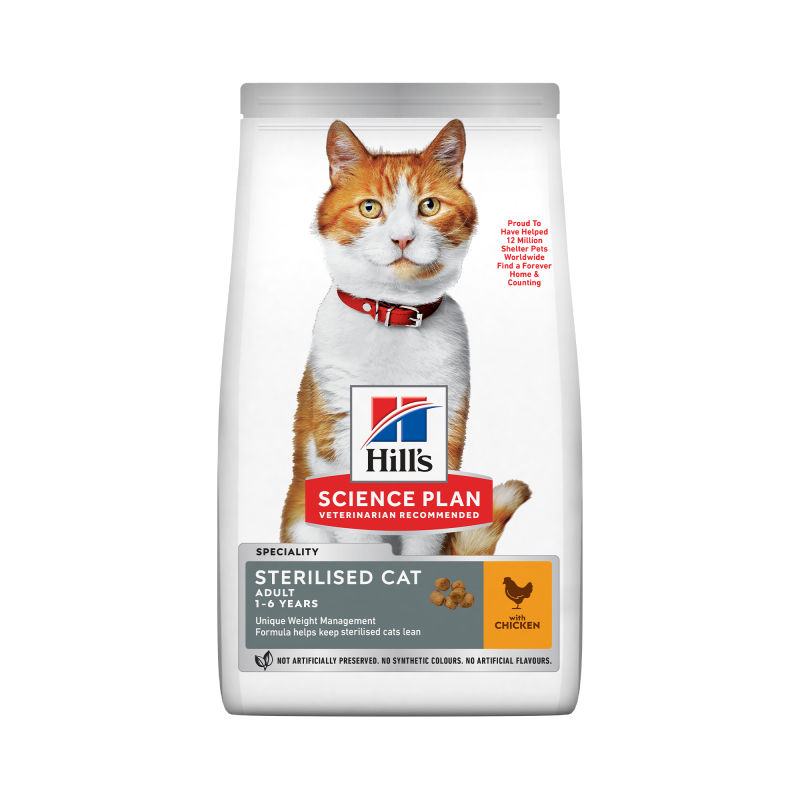 Hill\'s Science Plan Feline Adult Sterilised Cat Chicken, 15 kg