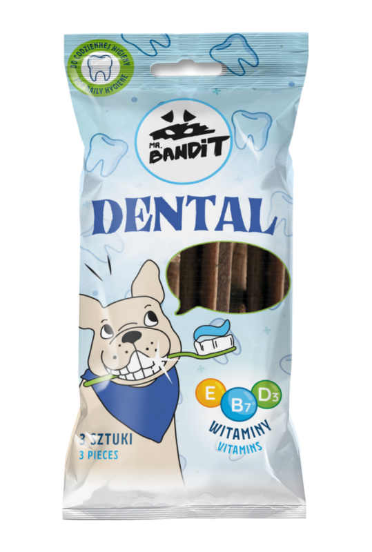 Mr. bandit dental sticks, 3 buc/ 60 g