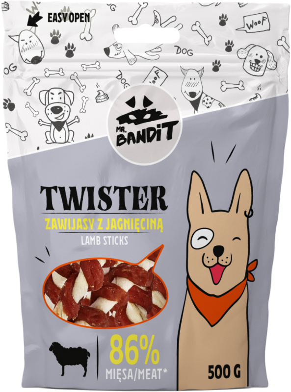 Mr. Bandit Twister, Miel, 500 g 500