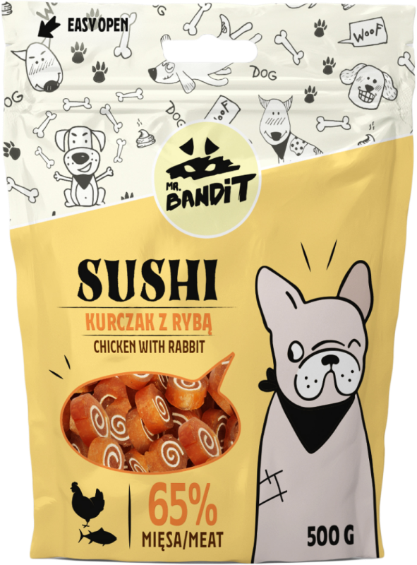 Mr. Bandit Sushi, Pui Si Peste, 500 G