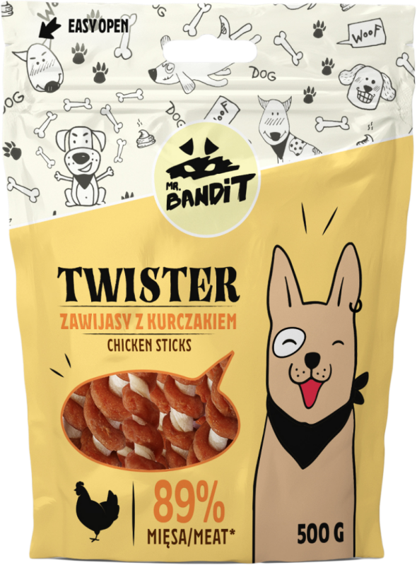 Mr. Bandit Twister, Pui, 500 g 500